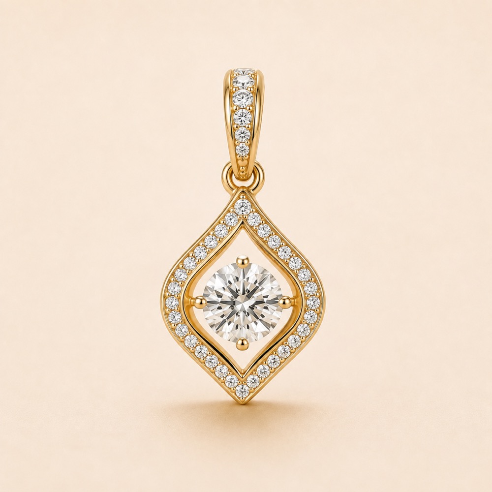 Blue Nile Floating Diamond Pendant