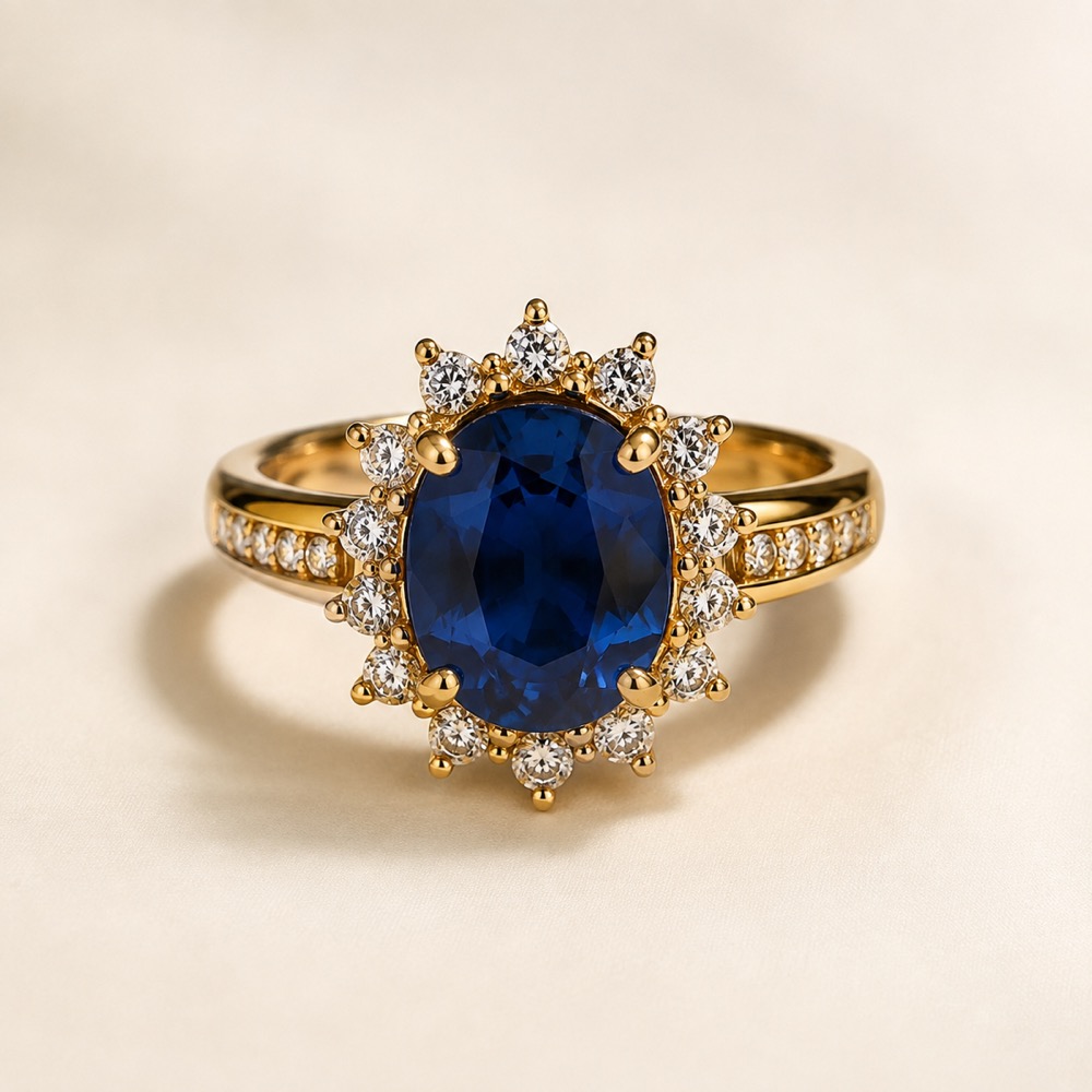Blue Nile Sapphire Three-Stone Ring